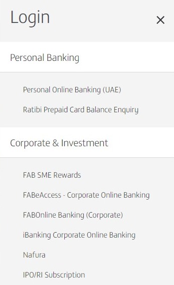 Checking Your FAB Balance Online - Login
