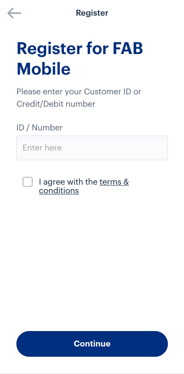 Register FAB Bank App 2