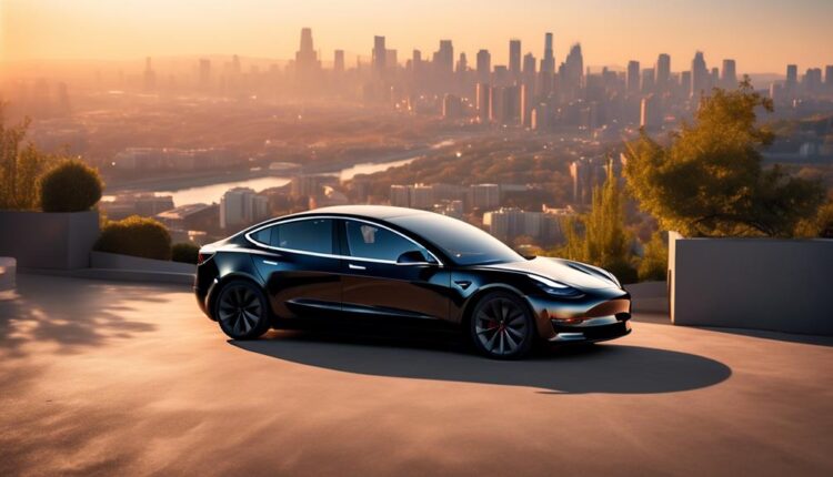 detailed review of black tesla model 3